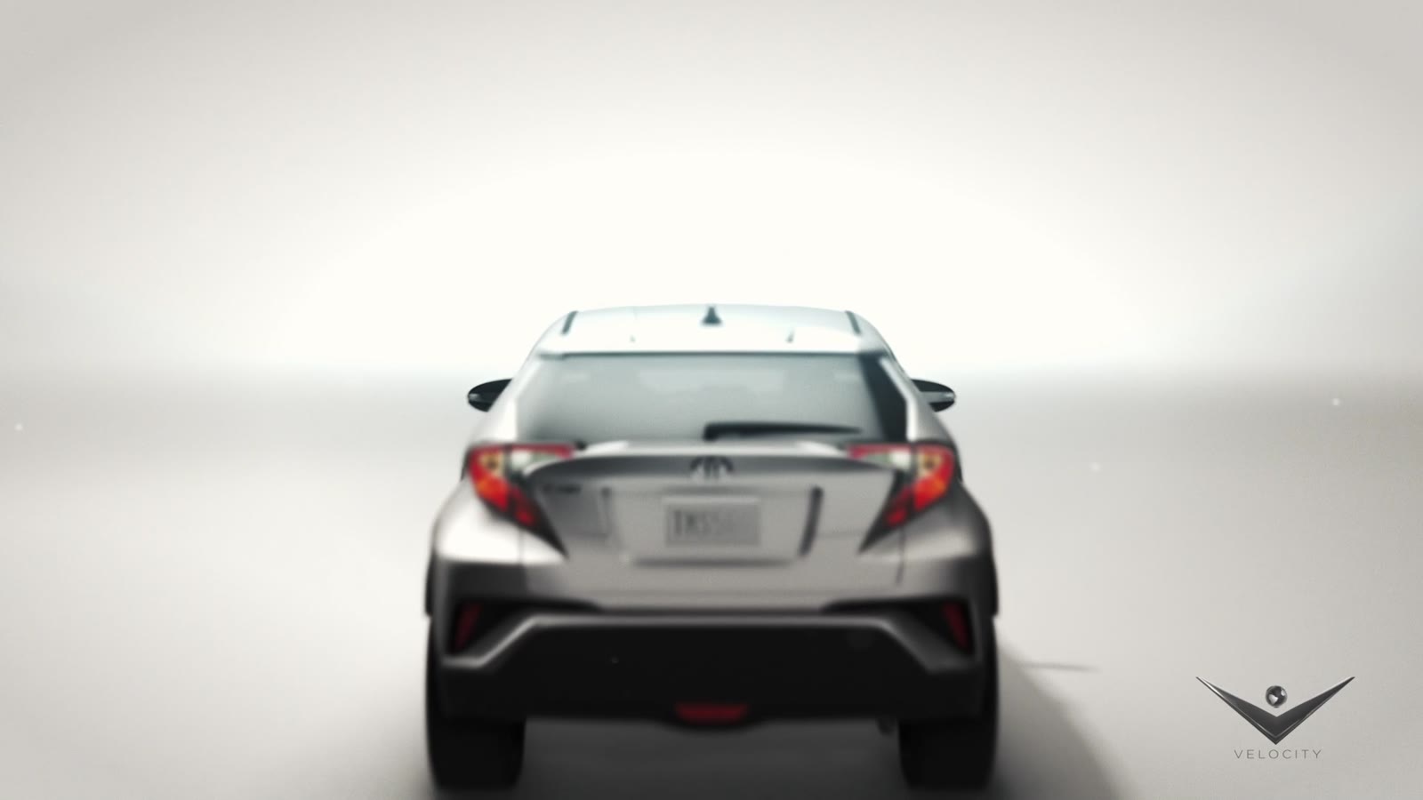 The C-HR from behind