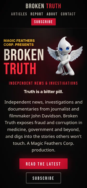 BrokenTruth.com on a phone